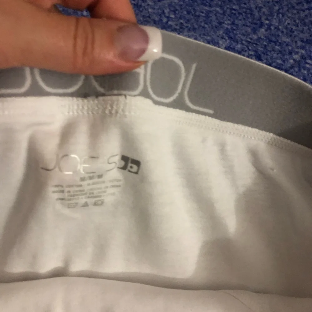 Lacoste / Joe’s White Boxer Briefs with Logo Waistband, cotton- 2 Pair new M